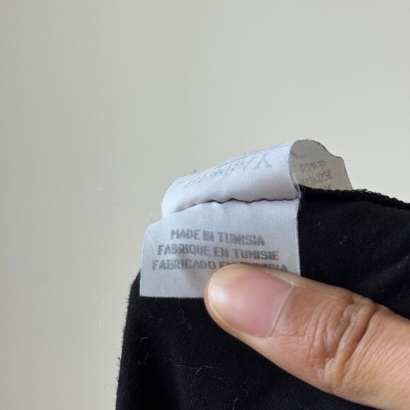 Vintage Replay black slinky collared top (Medium) - Picture 7 of 7